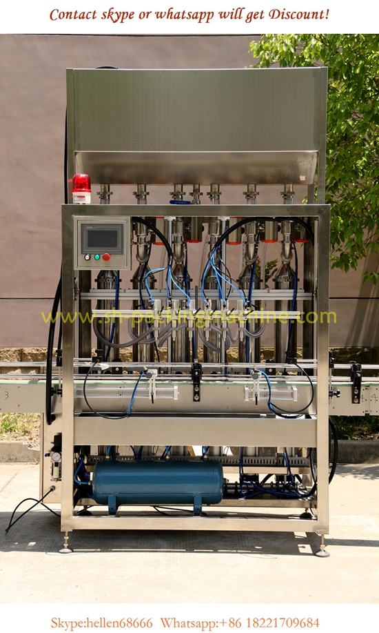 lubrication oil automatic filling machine,5L 6 nozzle piston