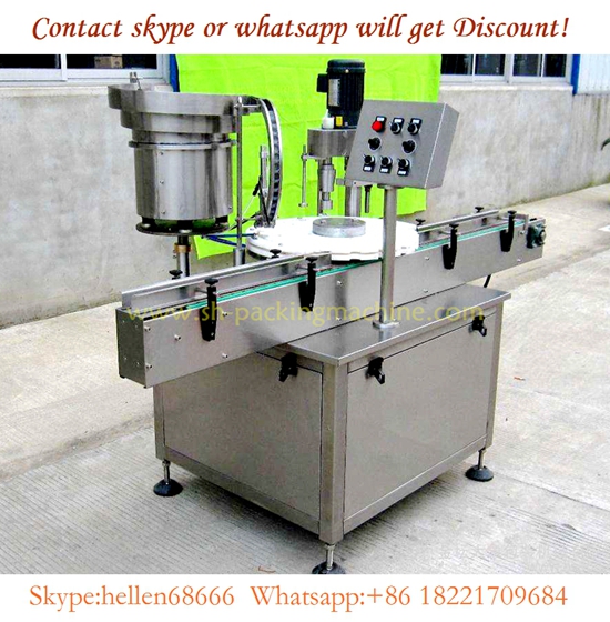 automatic rotatory screw capping machine with feeder