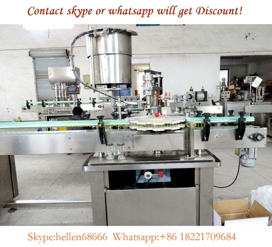 automatic rotatory screw capping machine with feeder