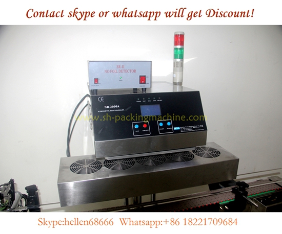 automatic aluminum film sealing machine with rejector